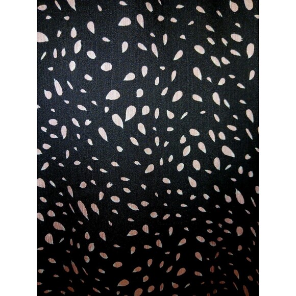 Lush Boho Maxi Dress Size XL Women's Black/ Pink Cottage Prairie Bubble Sleeves - Picture 5 of 9